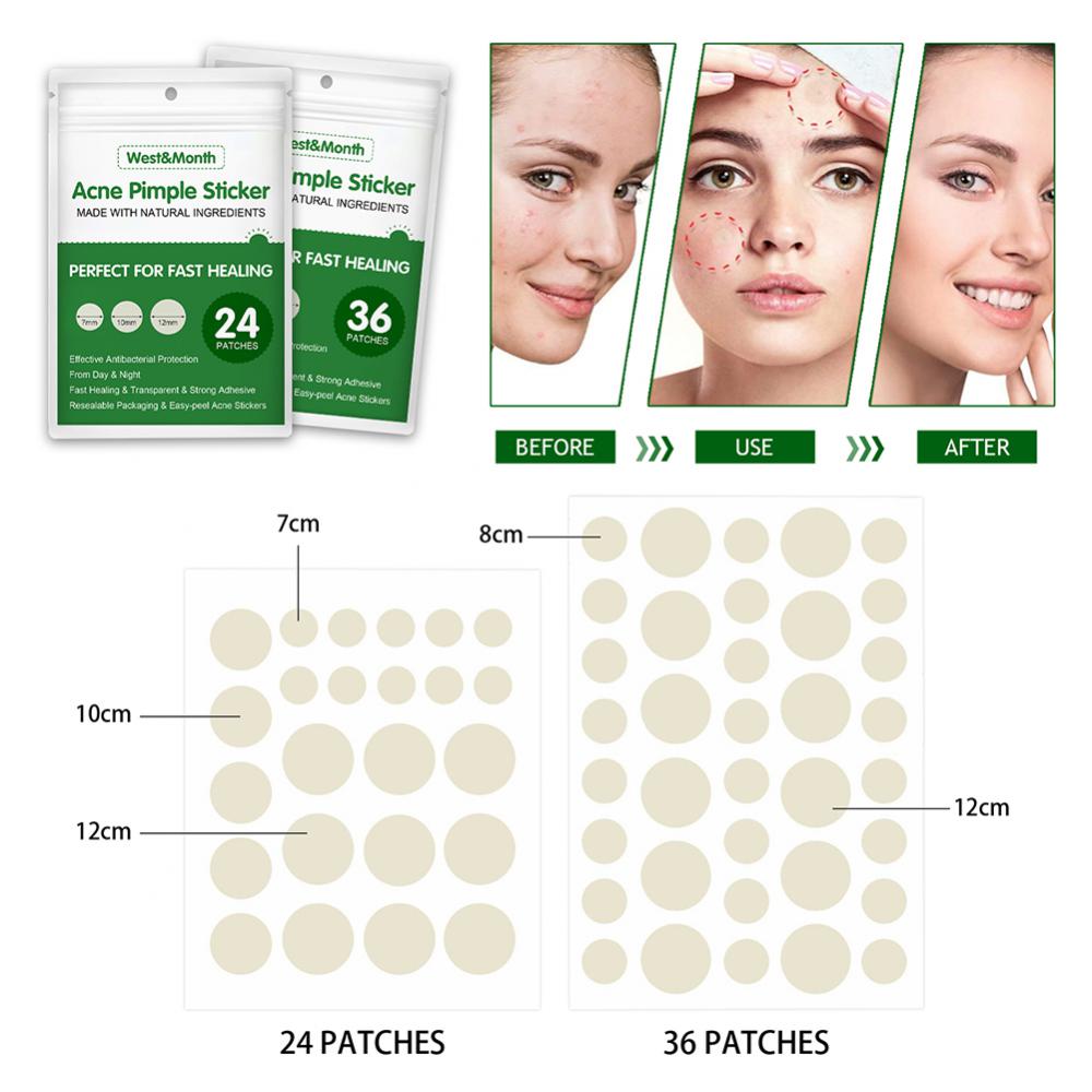 网红24-144pcs Invisible Acne Patches Removal Pimple Anti-Acn