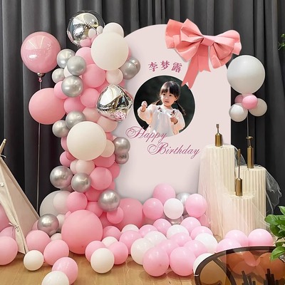 速发派宝周岁生日布置宝对装饰场板酒店用品景儿童背景墙