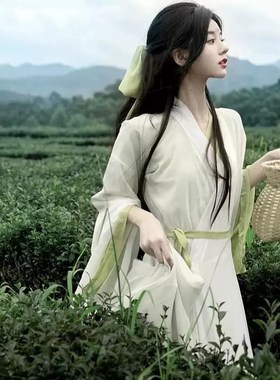 速发宋制汉服季装夏套新中式国素改良汉元风连衣裙日常可穿交领襦