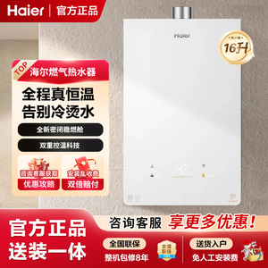 Haier/海尔 JSQ31-16KL5SFXPGU1 零冷感燃气热水器天然气恒温静音