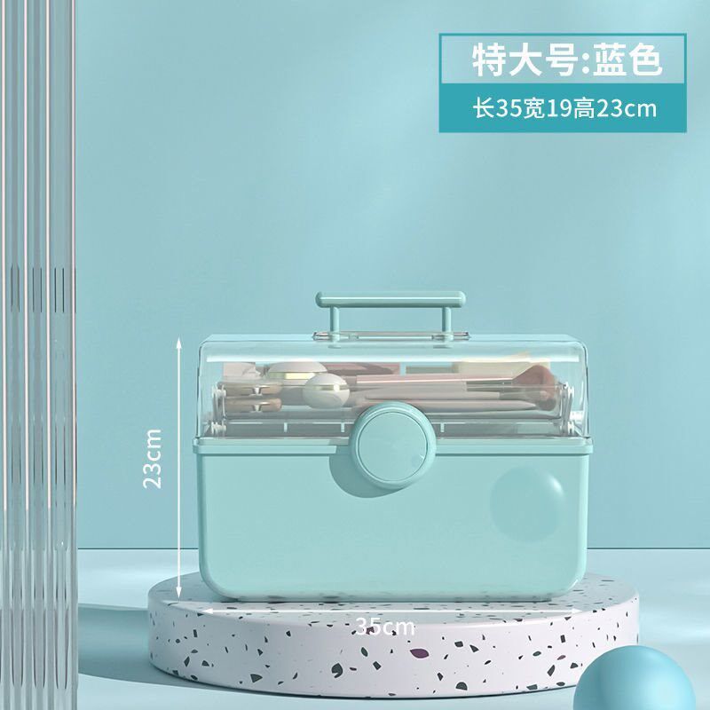 现货速发美甲工具收纳盒桌面化妆品大容量饰品指甲油胶美术生画具
