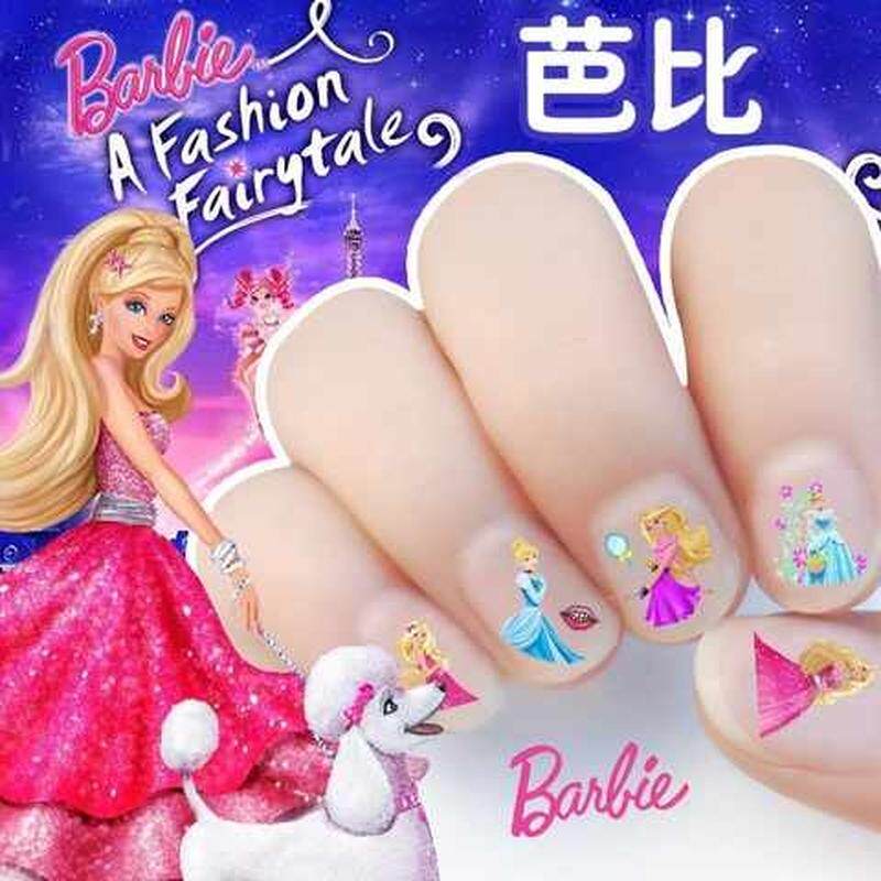 现货速发花色宝宝指甲贴纸儿童美甲安全贴画幼儿童装饰背胶蝴蝶手