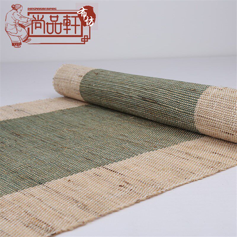 现货速发BKK实用纯手工苎麻布茶旗禅意中式布艺功夫干泡茶席夏布