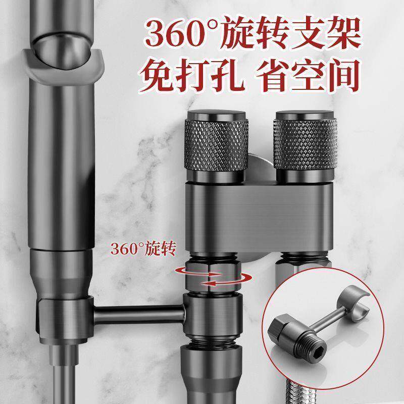 现货速发全铜马桶伴侣一进二出双切米增压喷枪化妆室双切
