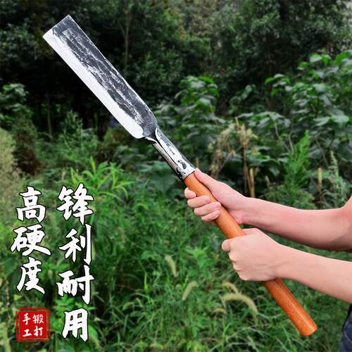 现货手工锻打砍柴刀高锰钢高硬度老式劈柴刀农村一体柴Z刀农用砍