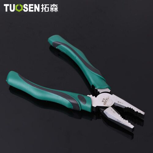 包邮工业级老虎钳钢丝钳斜嘴钳斜口钳尖嘴钳8寸6寸钳子工具平口钳