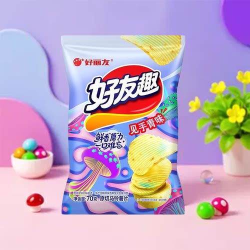 【现货】好丽友见手青味70克薯片韩国泡菜味蜂蜜黄油味多口味混装