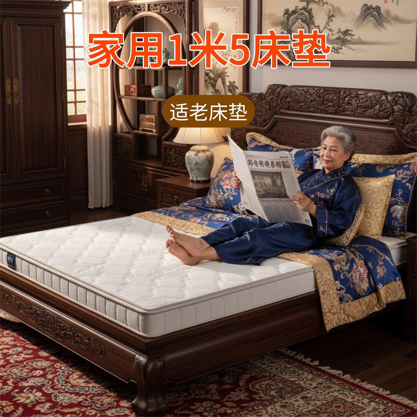 菲欧宫家用1米5床垫适老床垫硬垫子家用环保护脊薄床垫护腰冰丝