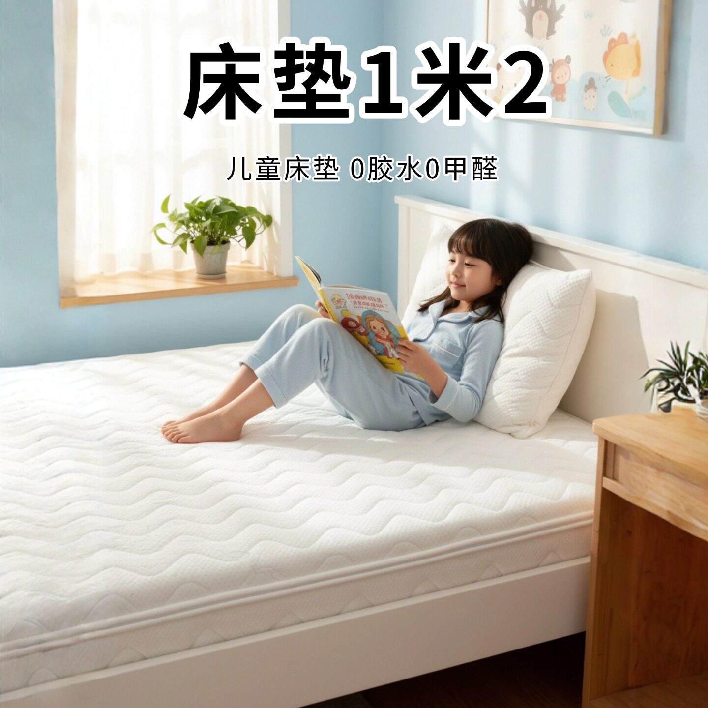 菲欧宫床垫1米2儿童椰棕S型黄麻老人护腰脊全拆0甲醛0胶水榻榻米