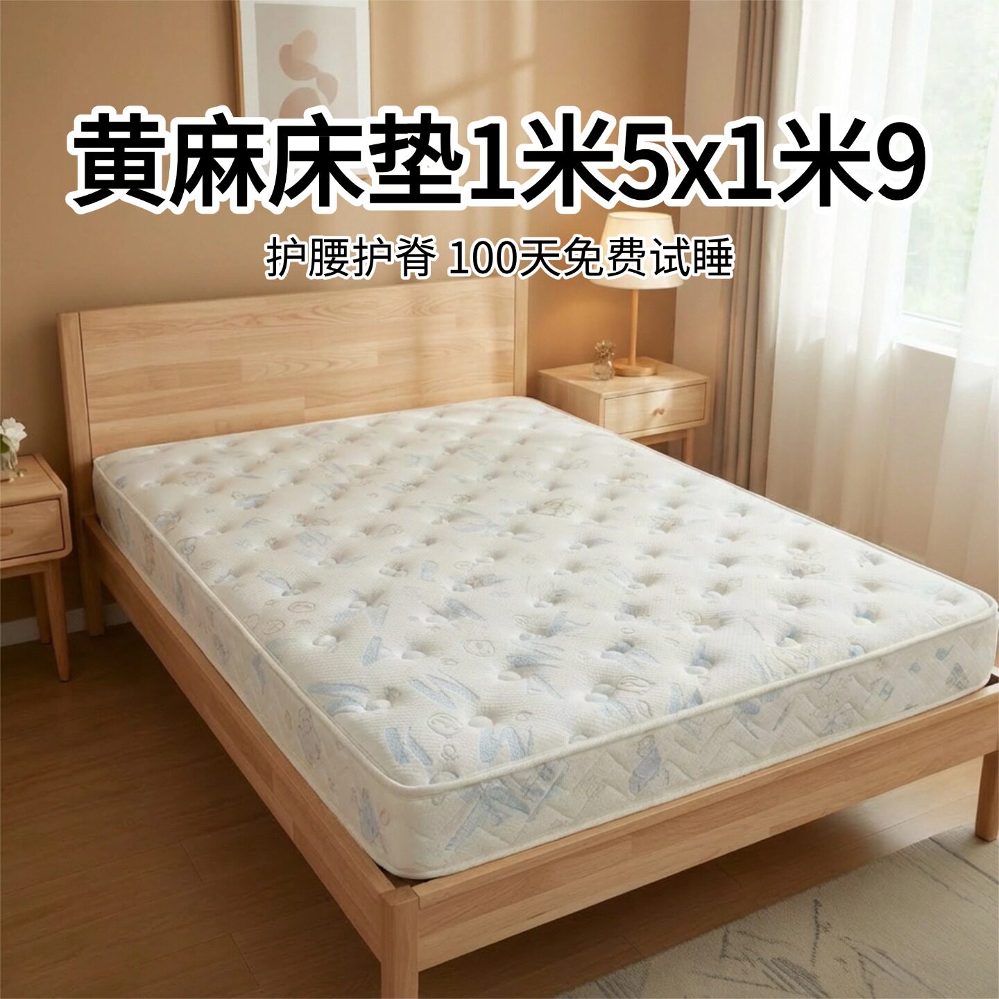 菲欧宫儿童黄麻硬垫护脊护腰图片