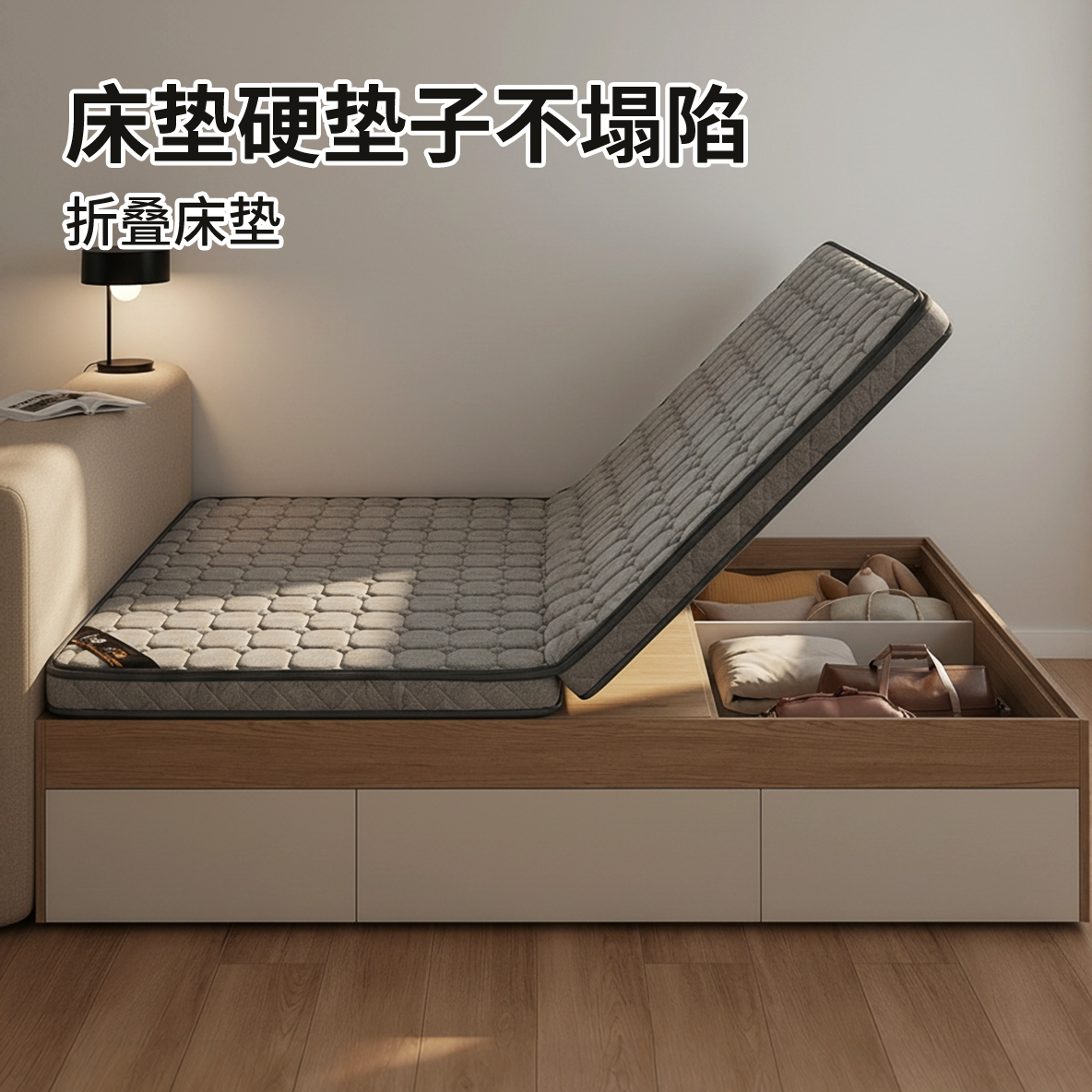 菲欧宫床垫硬垫子不塌陷折叠床垫天然乳胶护腰护脊榻榻米可定制