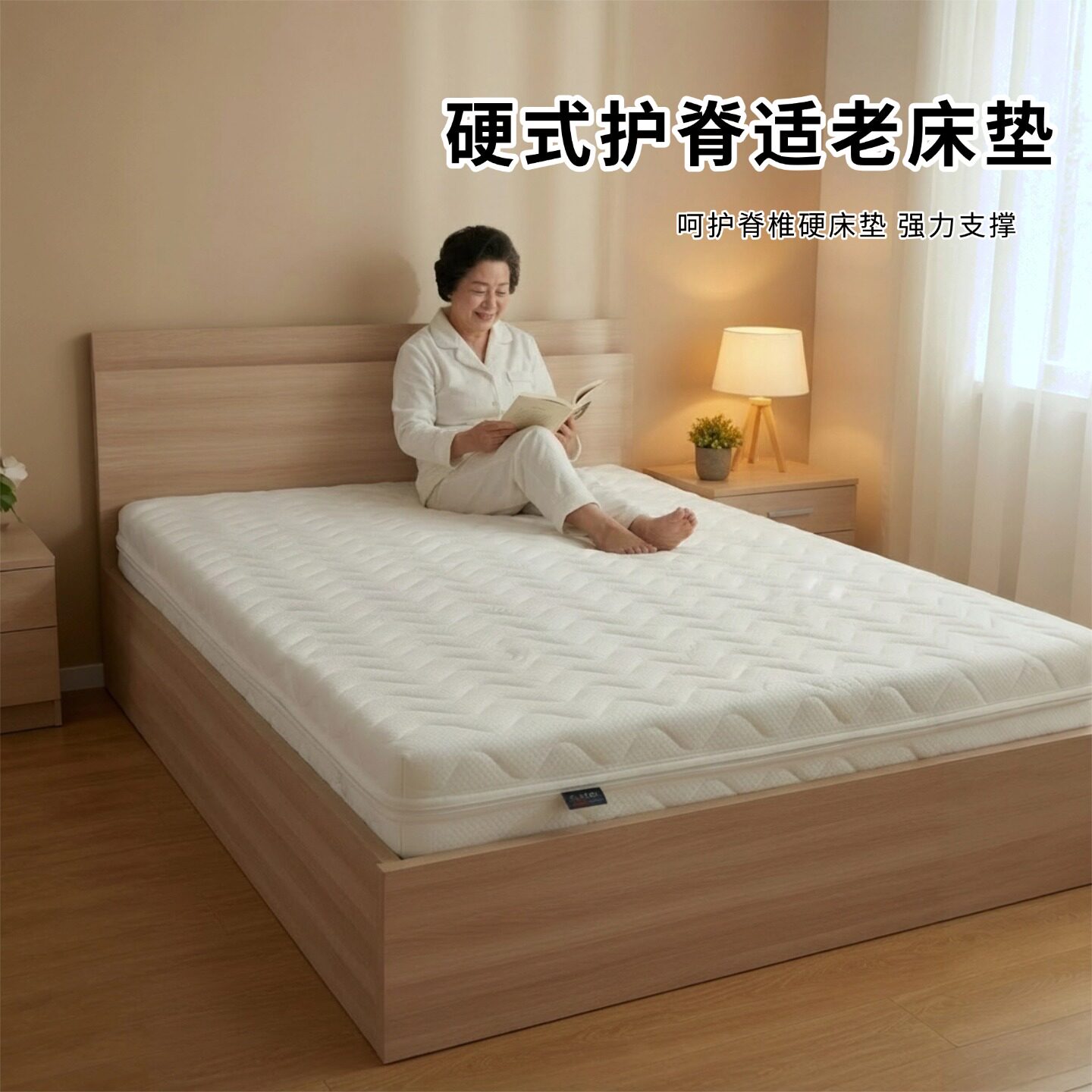 菲欧宫硬式护脊床垫适老椰棕S型黄麻儿童护腰全拆0甲醛胶水榻榻米