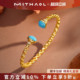 MITHAOL中古风蓝韵私语手镯高级感轻奢小众蓝松石手链女款 银饰品