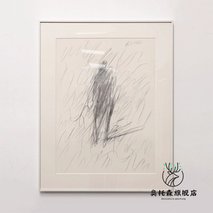 小众铅笔线条感装饰画抽象人物客厅玄关处壁画卧室沙发背景墙挂画