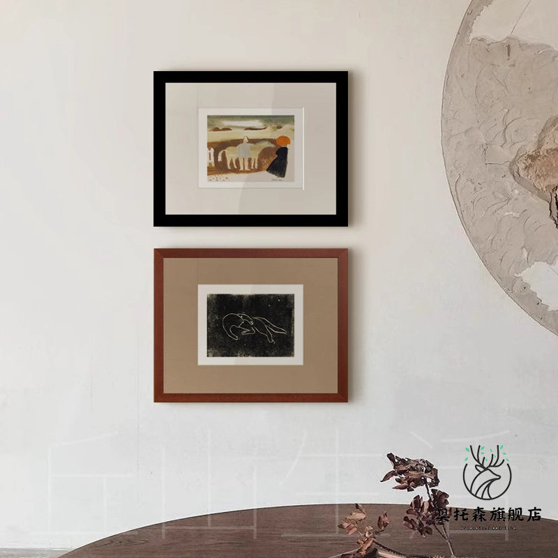 《悠闲时光》复古客厅装饰画常玉猫卧室组合壁挂画沙发背景墙壁画,家居饰品,现代装饰画,淘宝优惠券,粉丝福利购,淘宝优惠卷