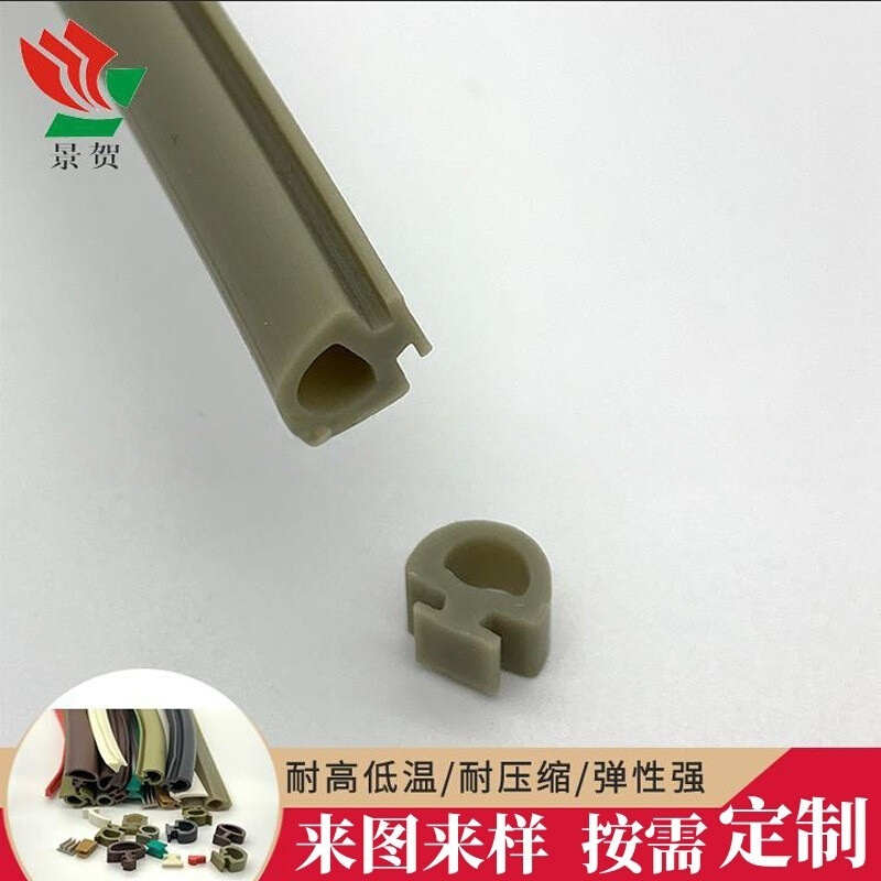 厂家可定门窗固定密封硅胶条 窗户隔音防尘硅胶条 木门减震防撞条