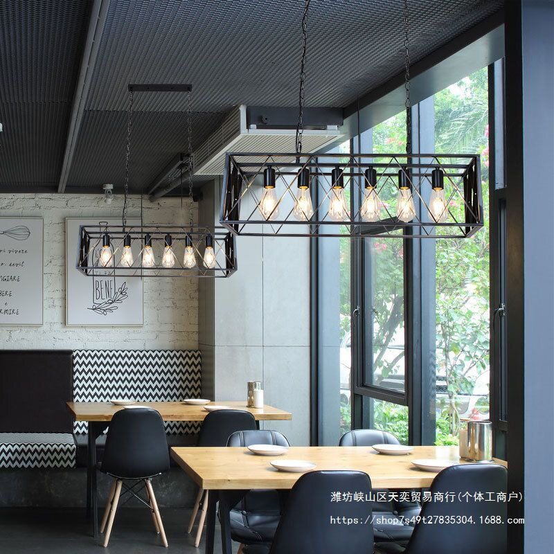 复古工业风店铺服装店酒吧怀旧理发店创意个性吧台灯餐厅装饰吊灯