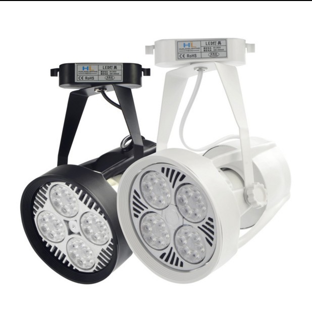 LED轨道灯30W 35WLED射灯服装店射灯明装橱窗展厅背景 轨道灯