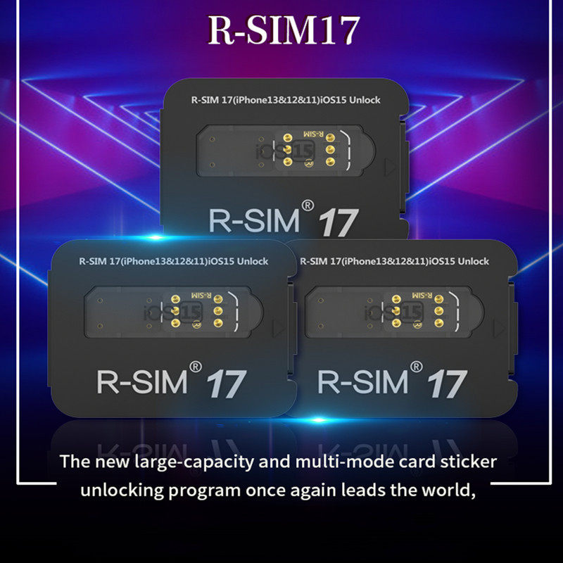 R-SIM17升级版多功能自动弹窗版iOS17解锁卡贴内置编辑ICCID兼容
