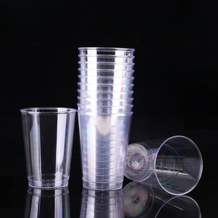 满堂红200ml一次性航空杯子加厚透明硬塑料太空杯茶水试饮杯200只