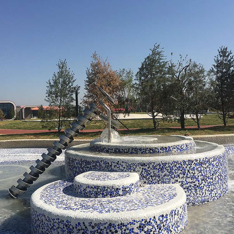 儿童戏水设备幼儿园压水井户外阿基米德取水器不锈钢互动玩水装置