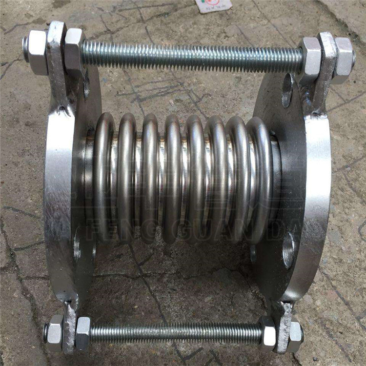 不锈钢补偿器法兰式真空膨胀伸缩节蒸汽管船用管道连接金属波纹管