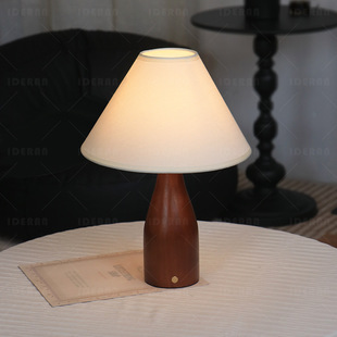法式中古小台灯充电美式高级感复古主卧室桌面床头氛围小夜灯新款
