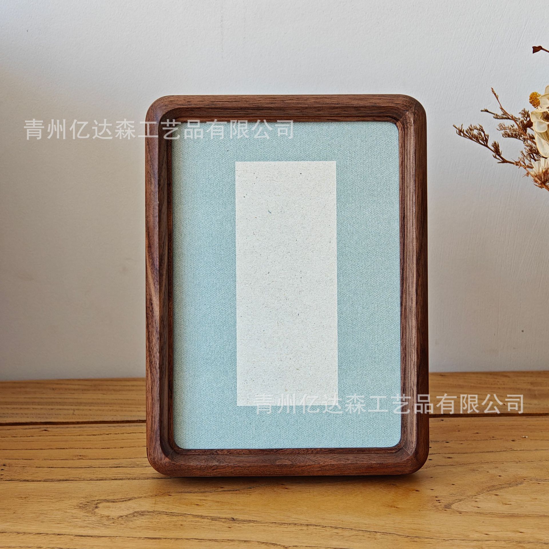 自己写书法空白长条相框画框礼物现代新中式摆件窄宽实木装饰DIY
