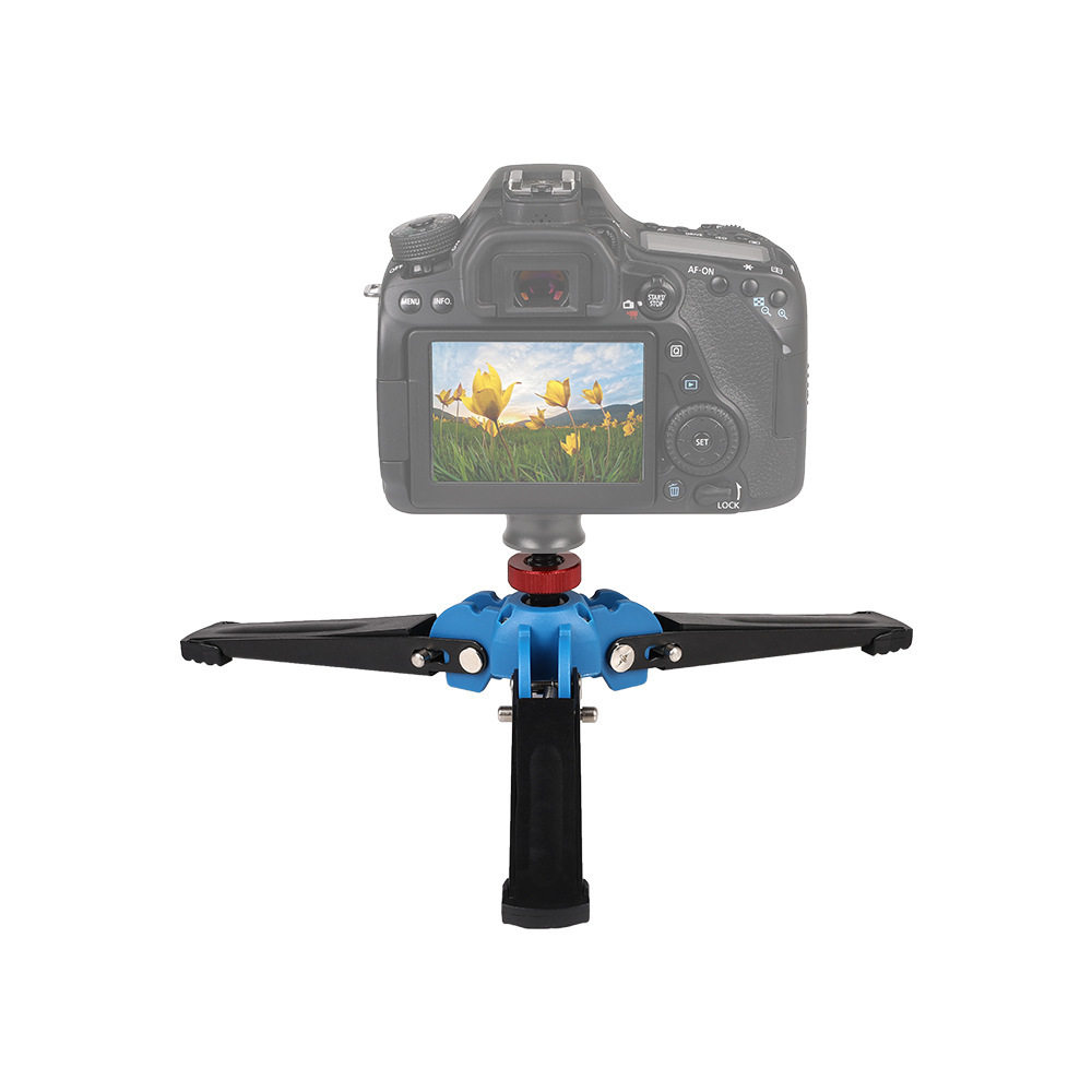 独脚撑万向支架 3/8三爪支撑架 摄影机独角架 3/8接口万向三脚架