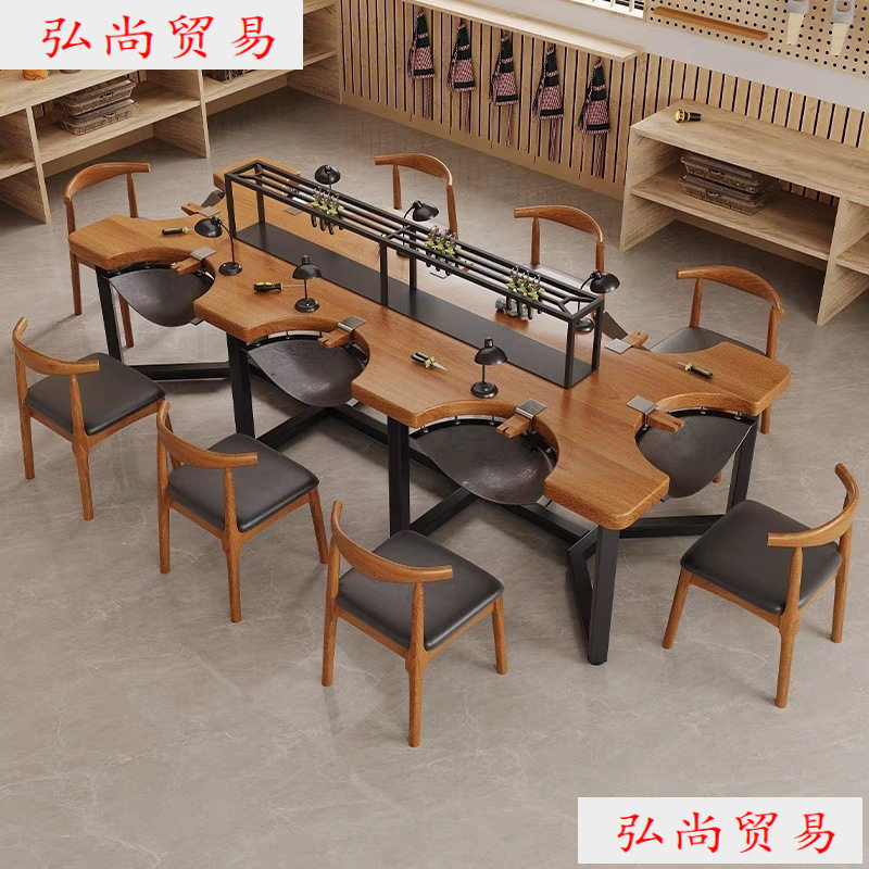 首饰金工桌实木打金桌工作台珠宝金银加工桌工作台打金工桌子