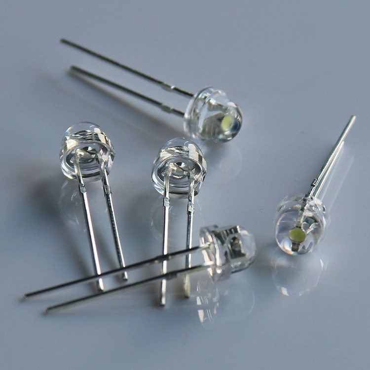 5MM草帽紫光短脚led紫色灯珠直插发光二极管led厂家拍批发高亮度