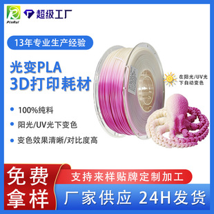 品锐PINRUI 3D打印耗材 PLA光变耗材1.75mm 1kg 紫外线光变PLA