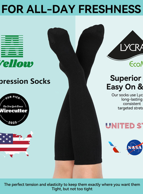 Wellow Filght Compression Socks 长途飞机国际航班飞行压力袜