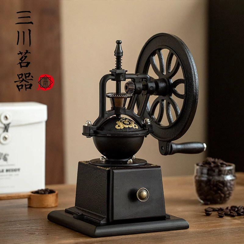 复古手摇磨豆机摩天轮咖啡研磨器图片