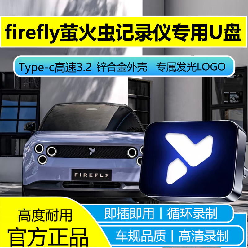 适用于蔚来firefly萤火虫行车记录仪专用U盘哨兵模式高速3.2通用