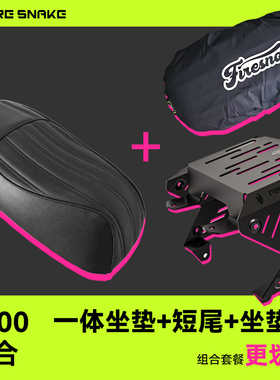 火蛇 小牛F200 一体坐垫+金属短尾架组合套餐改装升级无损直上