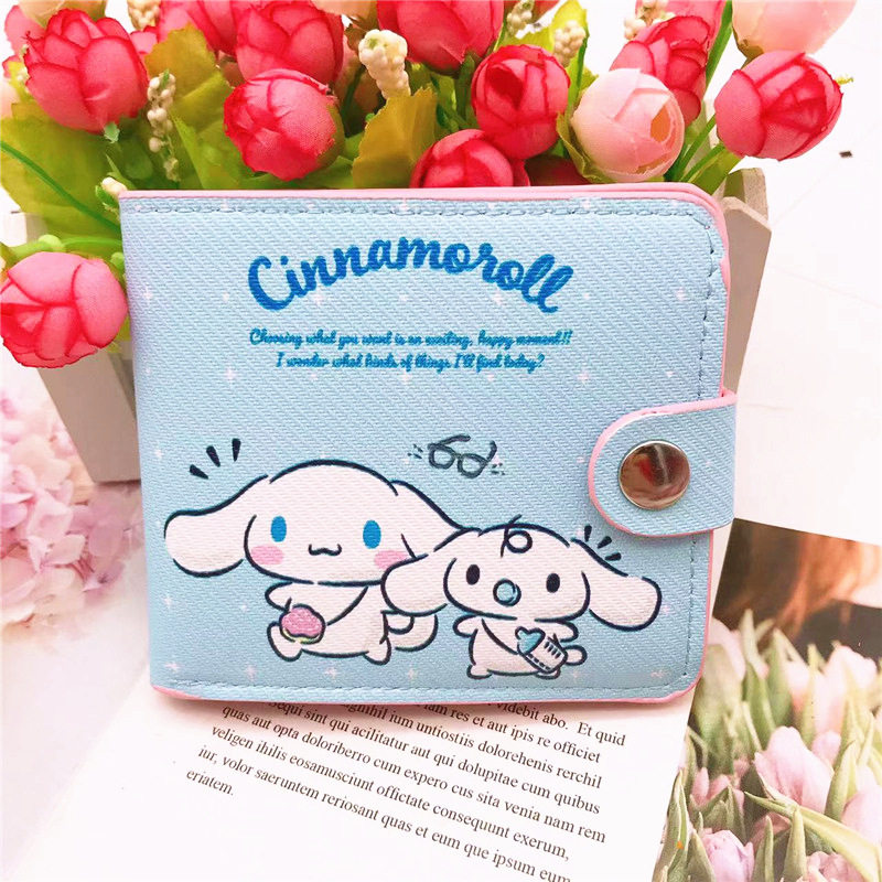 HELLOKITTY 여성용 소형 카드 가방 2024 신형 대용량 헬로 키티 식사 카드 ID 카드 변경 보관 가방