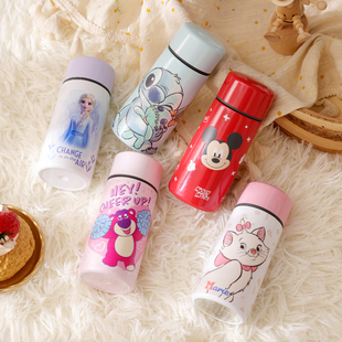 迪士尼316不锈钢握手保温杯150ml米奇便携口袋保温杯