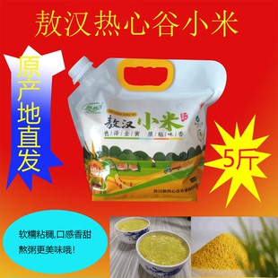 2025年新米上市5斤袋装敖汉旗原产地新鲜月子小米口感软糯粘稠