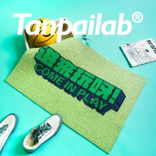 摊牌 进门地垫入户门垫玄关门口地毯家用pvc绿色脚垫丝圈脚踩垫子