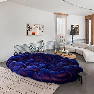 蟒蛇沙发北欧简约现代海绵 沙发 BOR科技布艺缠绕编织轻奢设计师款