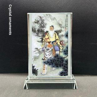 采购产品道士药像，王孙四仪像，水晶玻璃饰品，工艺品，家庭祭拜