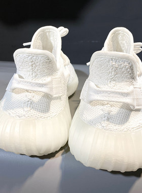 官方正品椰子鞋350纯白男鞋og yeezy时尚运动休闲百搭运动鞋女潮