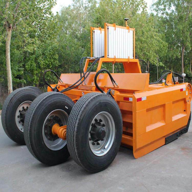 大型卫星铲运机 土地大型刮平设备卫星平地机 农业土壤耕整平地机