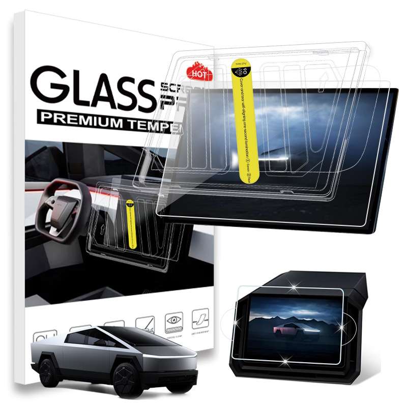 适用TSL皮卡导航钢化膜Cybertruck中控屏保护膜汽车内饰膜