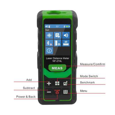 NF-274 High Accuracy Laser Distance Meter Mini Range Finder