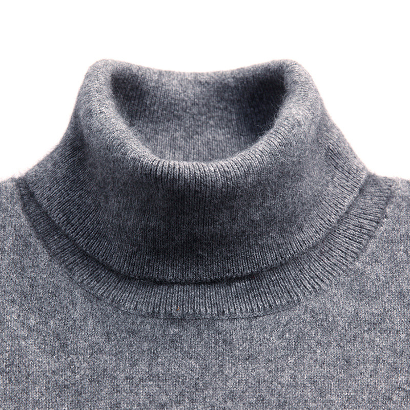 网红Turtleneck Men Cashmere Cotton Blend Pullover Jumper 202