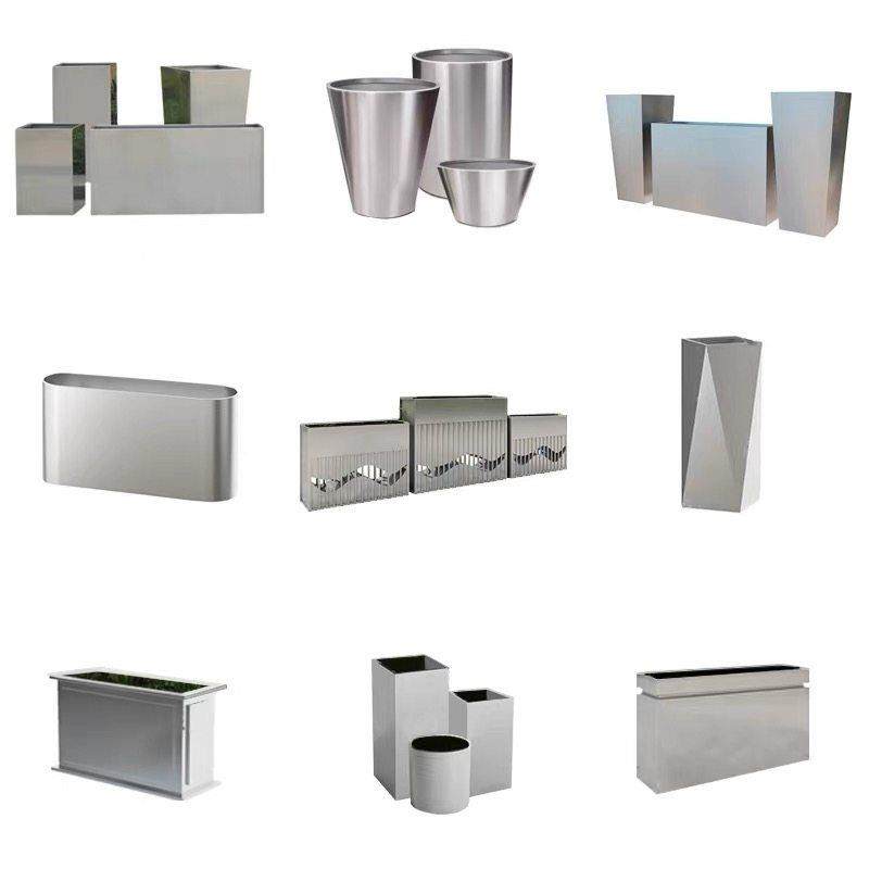 户外不锈钢花箱花池花盆种植花槽树池花钵售楼部长方形商业街定制,商业/办公家具,花坛/花箱,淘宝优惠券,粉丝福利购,淘宝优惠卷