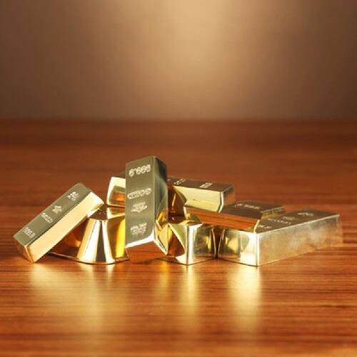 极速Pure copper solidq simulation  gold bar home decoration