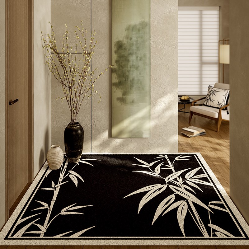 极速新中式入户进大门丝圈地垫可裁剪易打M理耐脏门外踩脚垫中国